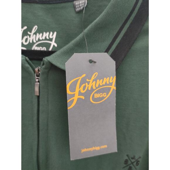 Johnny Bigg Xavier Zip Neck Polo Shirt NWT Forest Green US 4XL - Picture 5 of 9